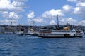 Traditional Istanbul passenger ferry, Turkey.